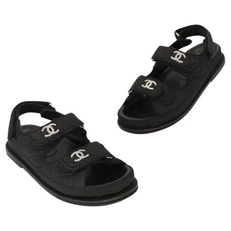 sandali chunky chanel shop online|Chanel quilted dad sandals.